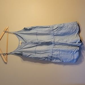 Cloth & Stone tencel chambray romper size large